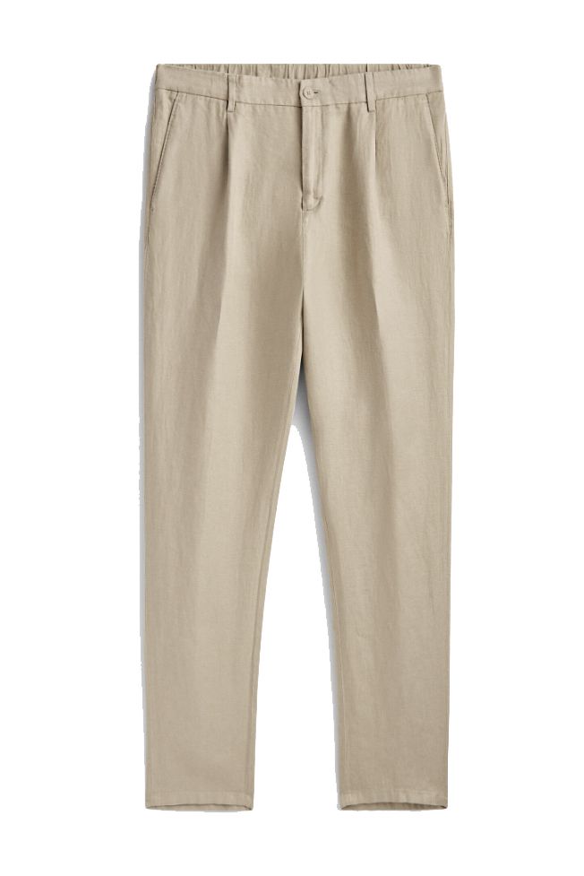 Boden St. Ives Paperbag Linen Blue White Stripe Pants Trousers UK 14R US  10R | eBay
