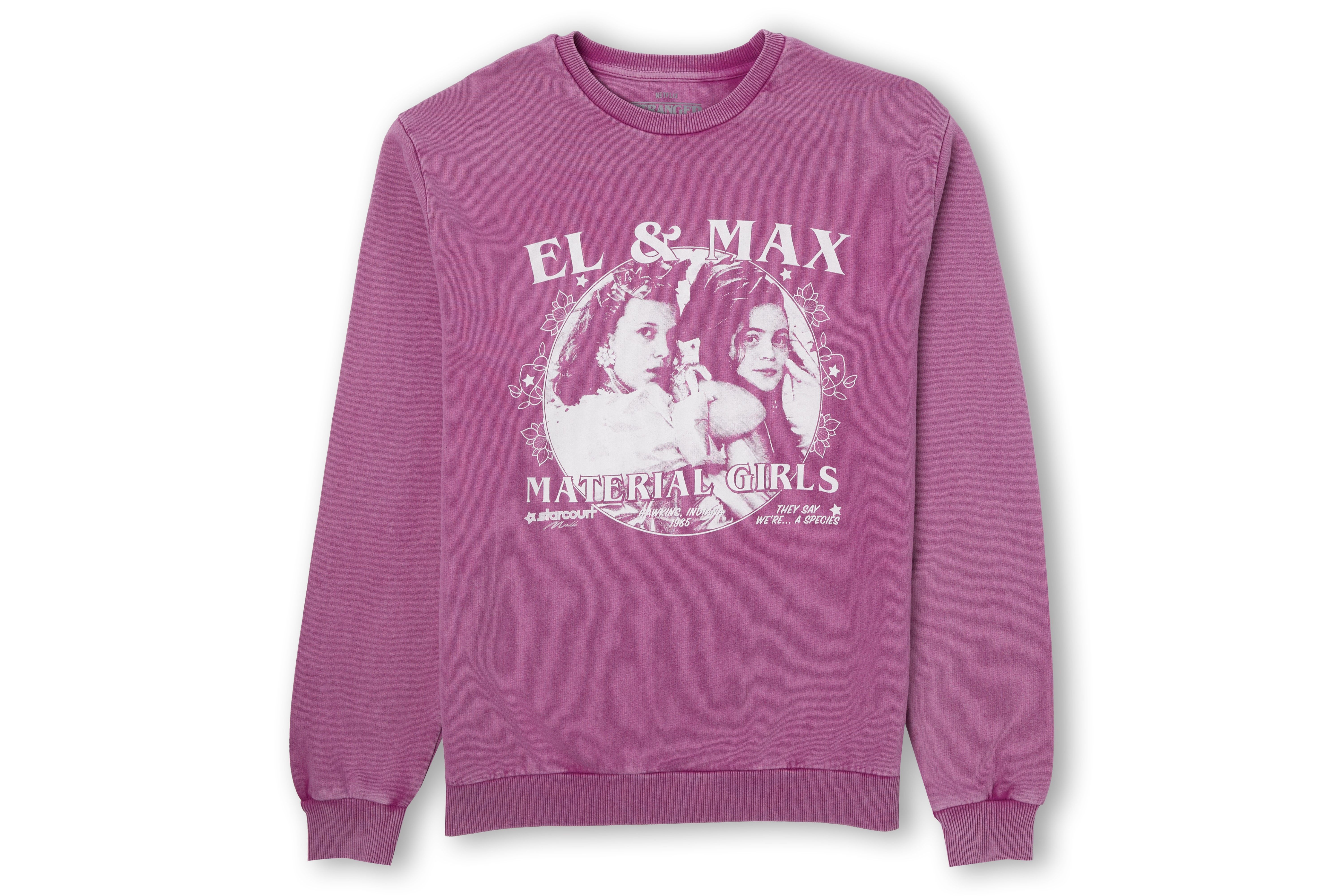 Stranger things hot sale pink sweatshirt