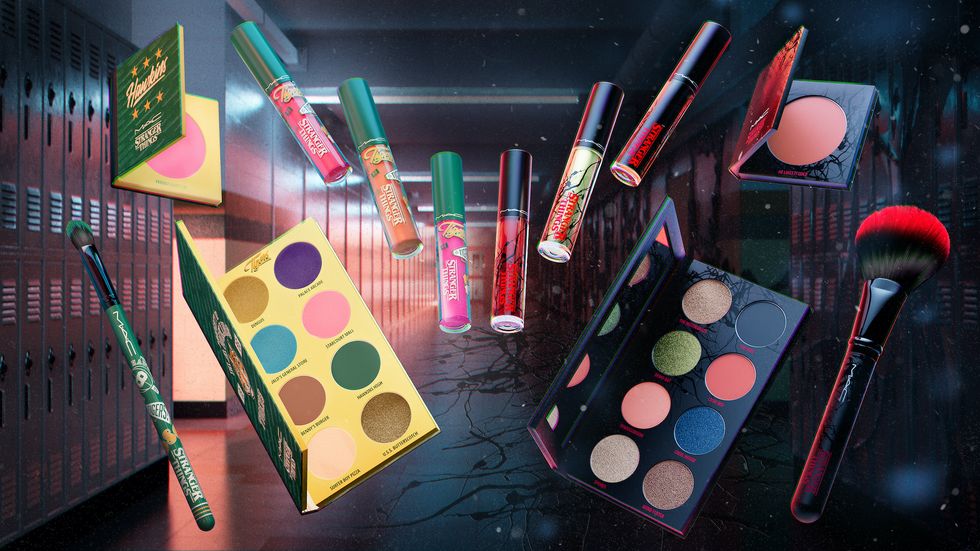 mac x stranger things makeup collection, the void, hawkins high