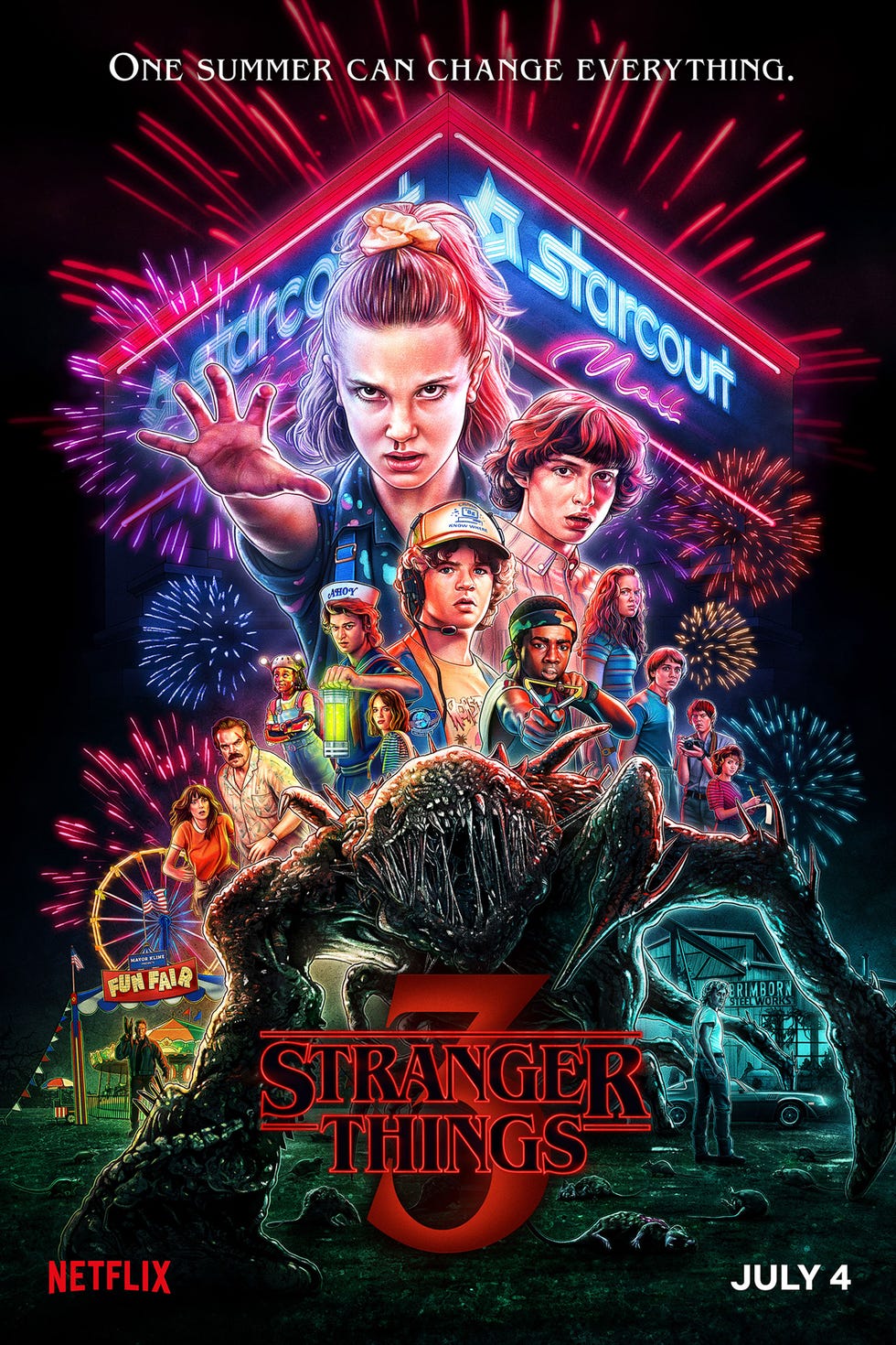 stranger things 3 poster billy stephen king