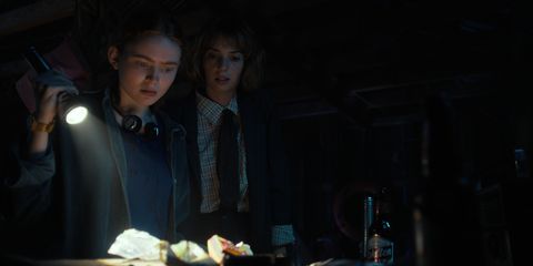 stranger things l to r sadie sink as max mayfield and maya hawke as robin buckley in stranger things cr courtesy of netflix © 2022