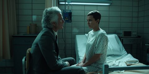 stranger things l to r matthew modine as dr martin brenner and millie bobby brown as eleven in stranger things cr courtesy of netflix © 2022