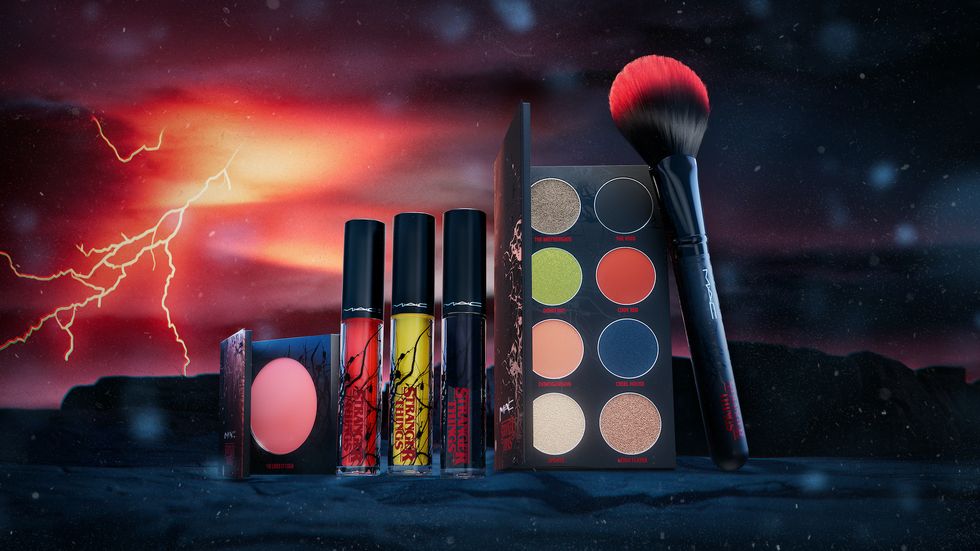 mac x stranger things makeup collection, the void, the upside down