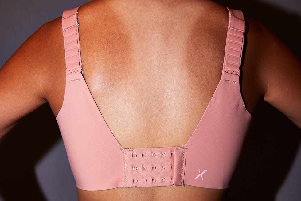 straps on the backside of a sports bra