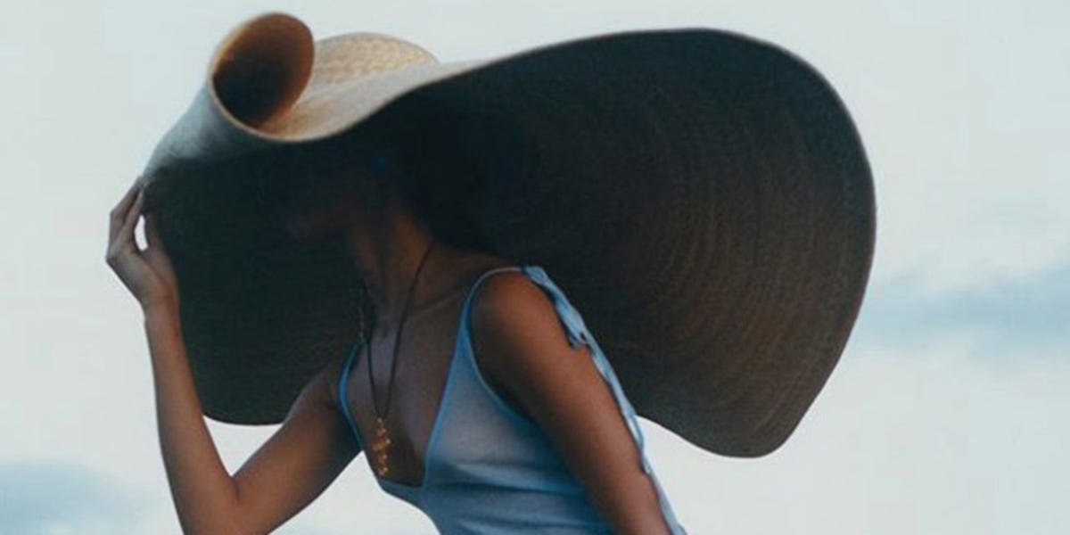 How the oversized straw hat became this summer's key accessory