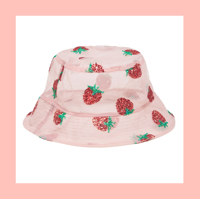 lirika matoshi strawberry dress bucket hat