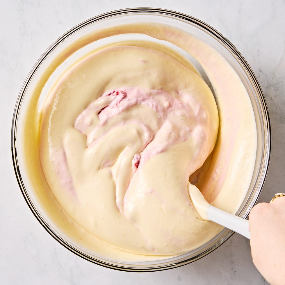 strawberries and cream semifreddo