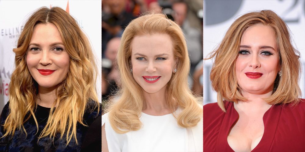 hair colors with red and blonde highlights