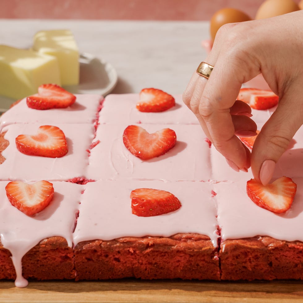 strawberry brownies