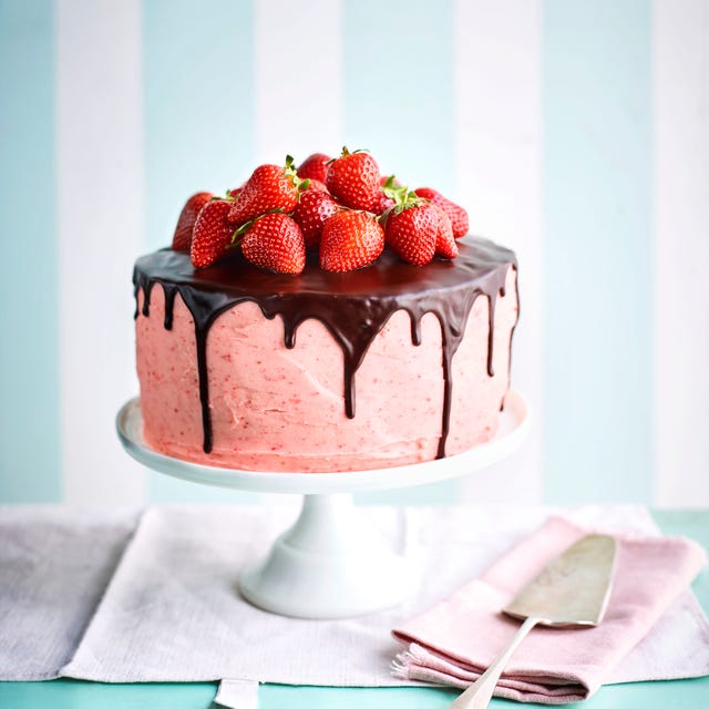 Strawberry chocolate celebration cake