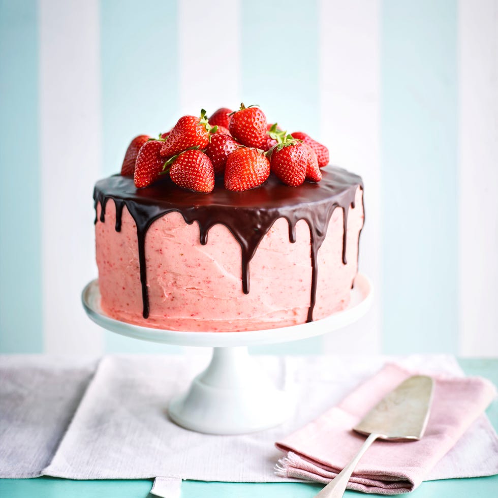 strawberry chocolate celebration cake