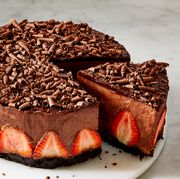 strawberry chocolate mousse cake