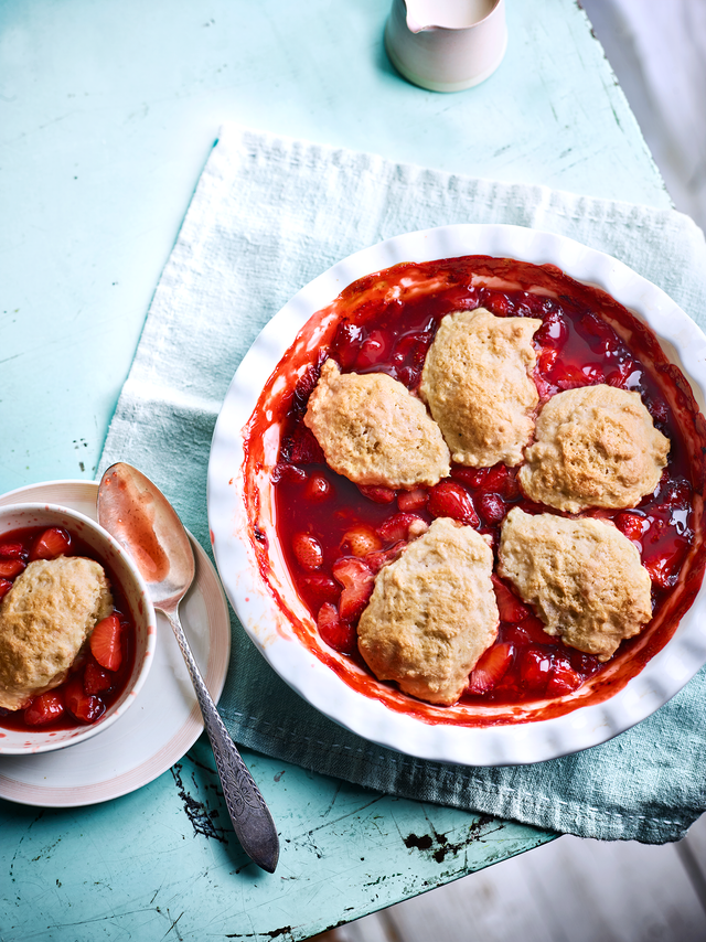 Strawberry and Summer Cup Cobbler