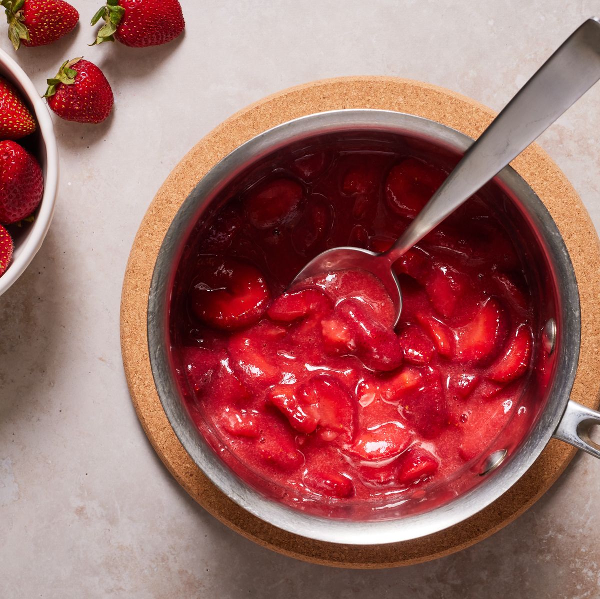 Easy Strawberry Compote - How To Make Strawberry Compote
