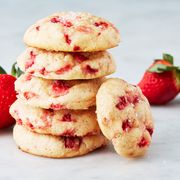 strawberry cream cheese cookies   delishcom