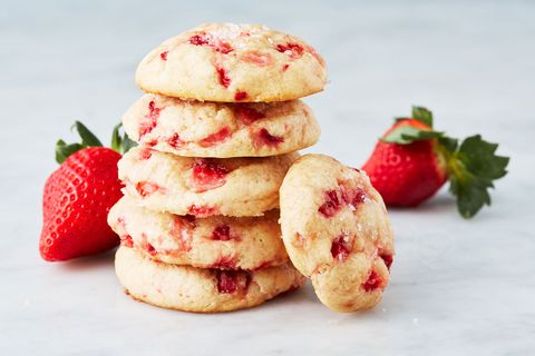 strawberry cream cheese cookies   delishcom