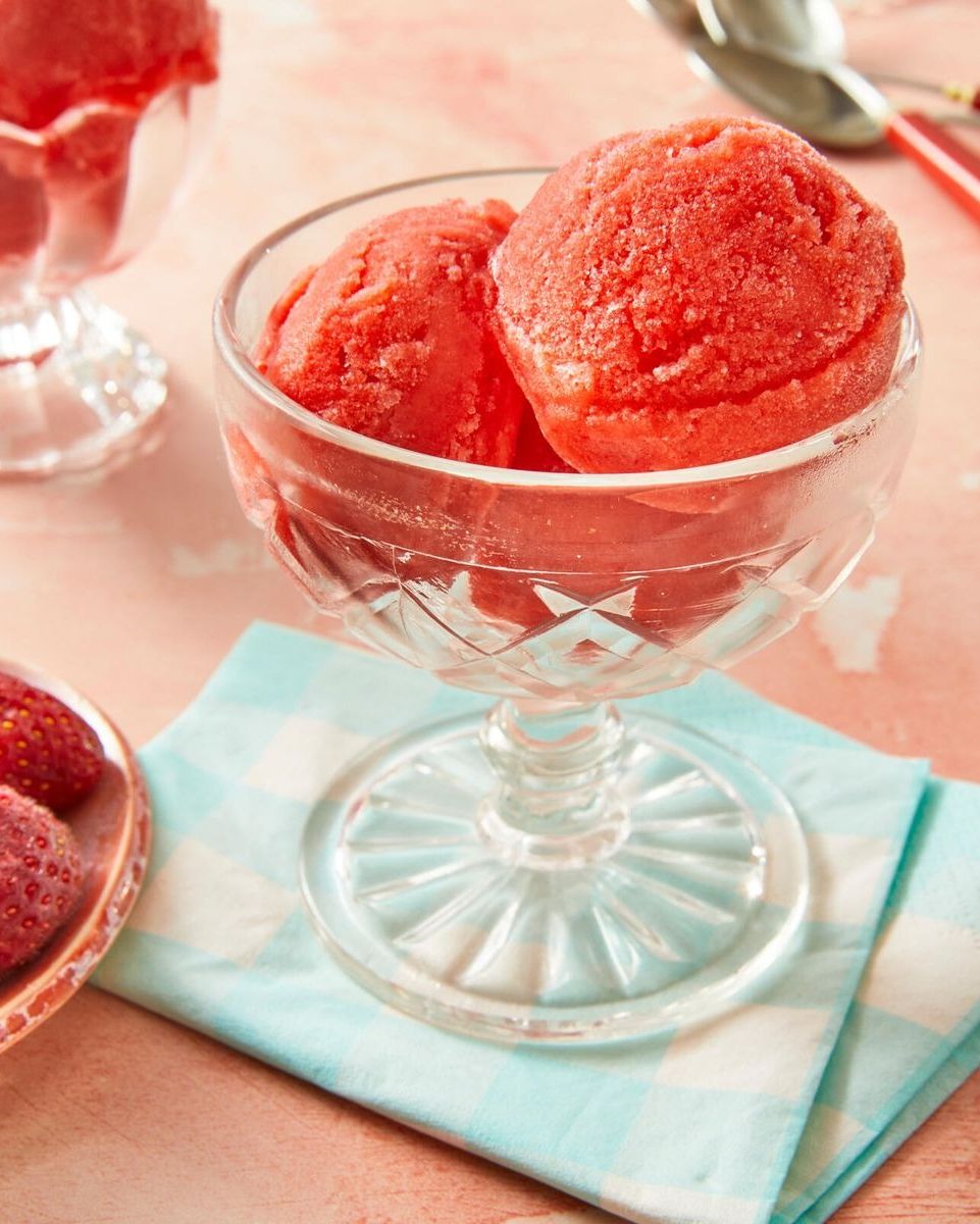 strawberry desserts strawberry sorbet