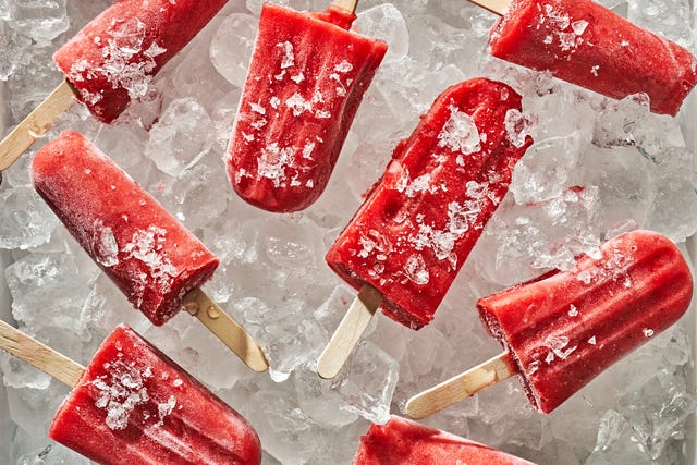 strawberry popsicles