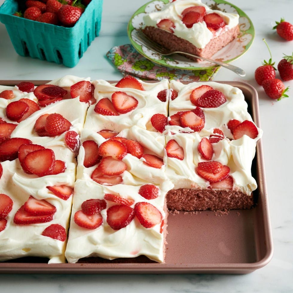 strawberry recipes sheet cake
