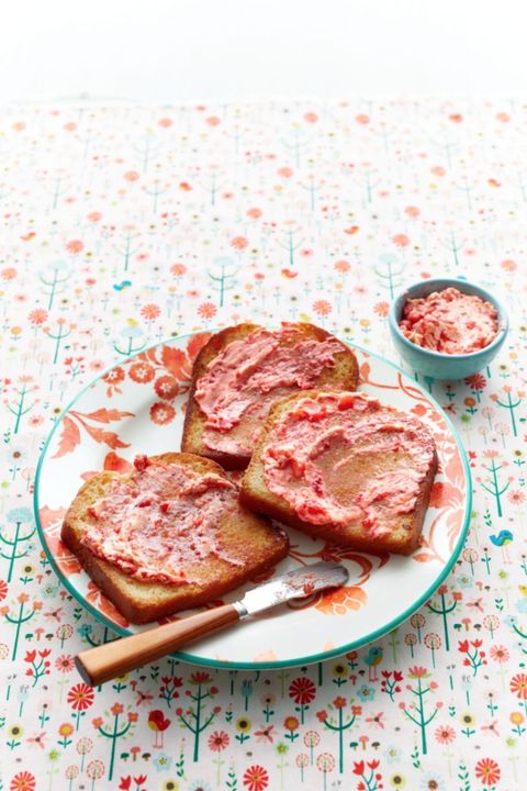strawberry butter on toast