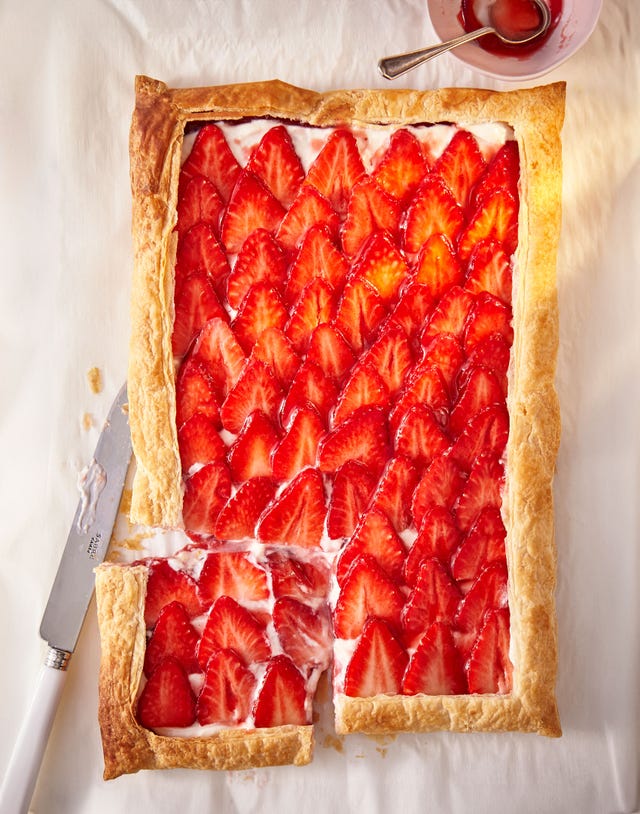 strawberry ricotta tart