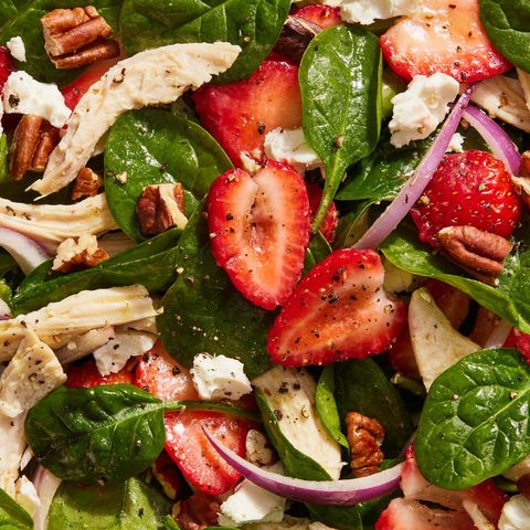 strawberry spinach salad delishcom