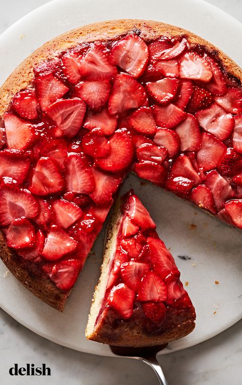 strawberry upsidedown cake