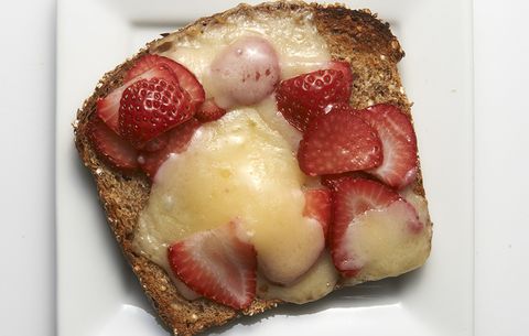 Strawberry cheese toast