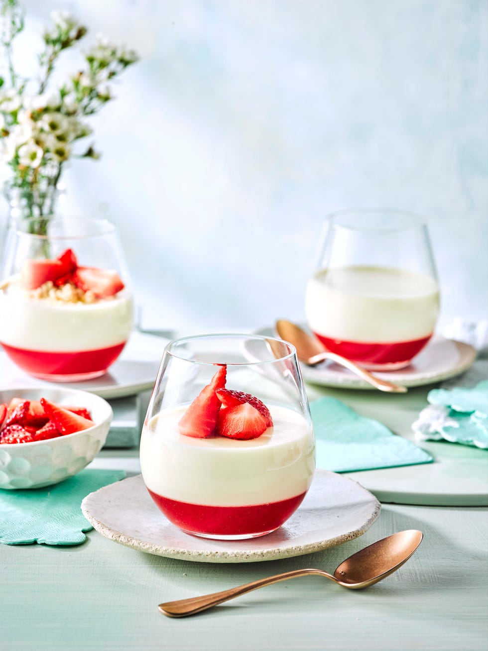 strawberry daiquiri panna cotta