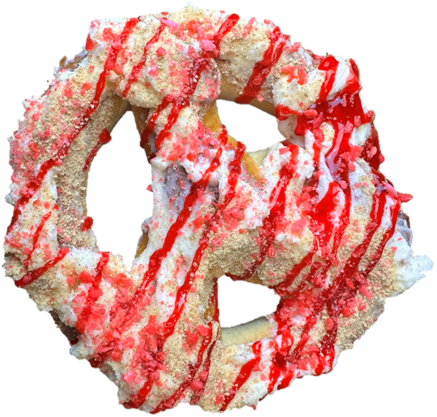 strawberry dessert pretzel