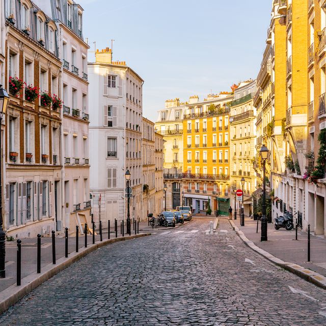 street in montmartre, paris, france