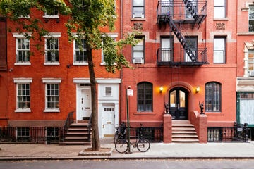 street in west village, manhattan, new york city, usa