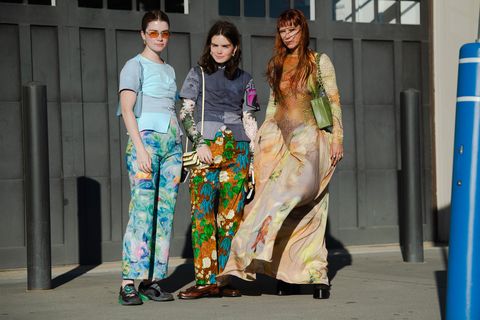 prints in every color of the rainbow at new york fashion week