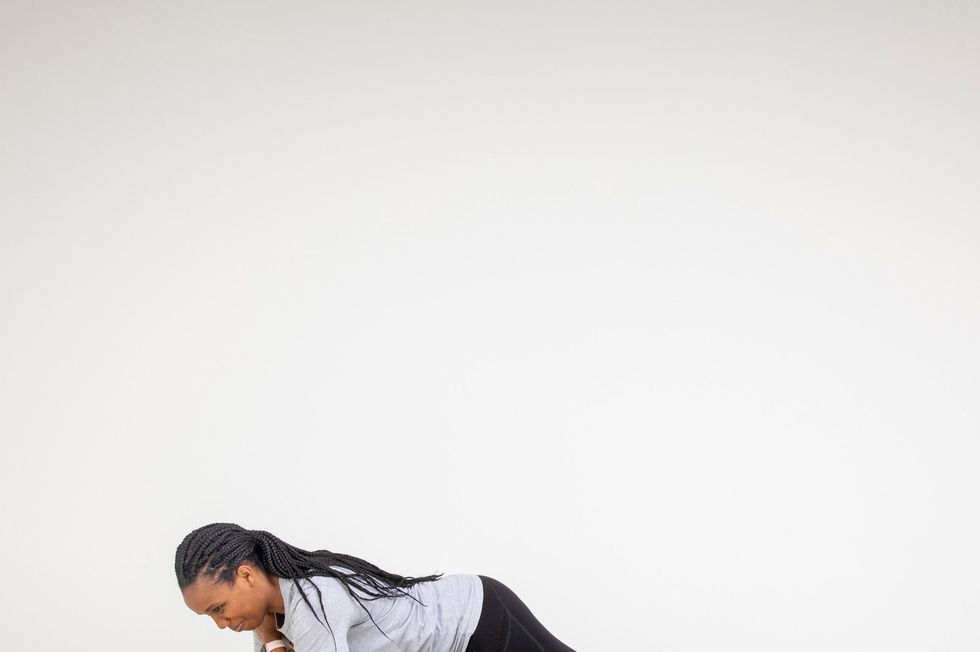stress exercises plank