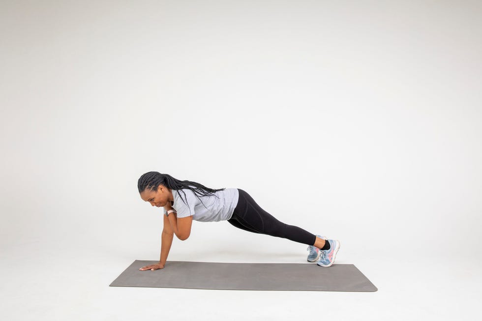 stress exercises plank