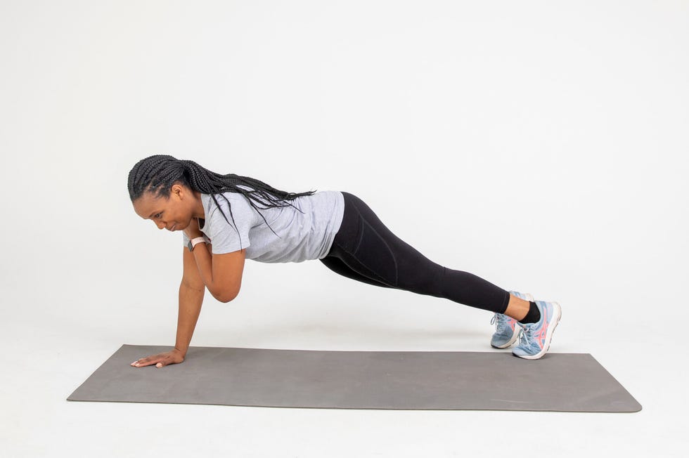 stress exercises plank