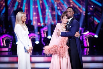 tess daly, annabel croft and johannes radebe, strictly come dancing