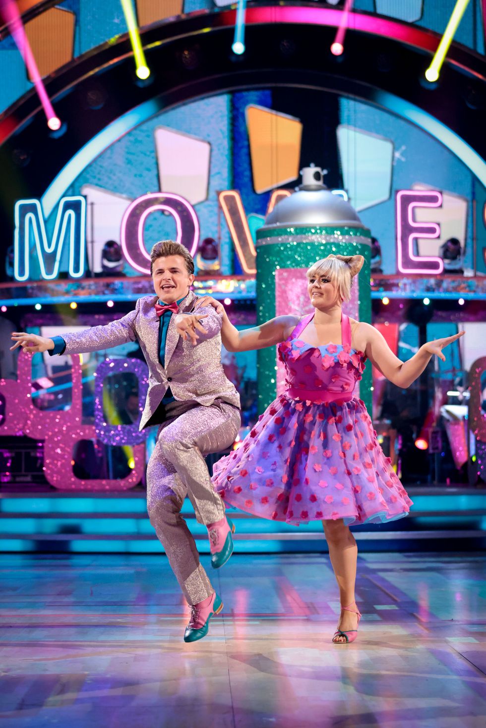 strictly come dancing's tilly ramsay and nikita kuzmin dance a hairspray inspired routine for movies week 2021