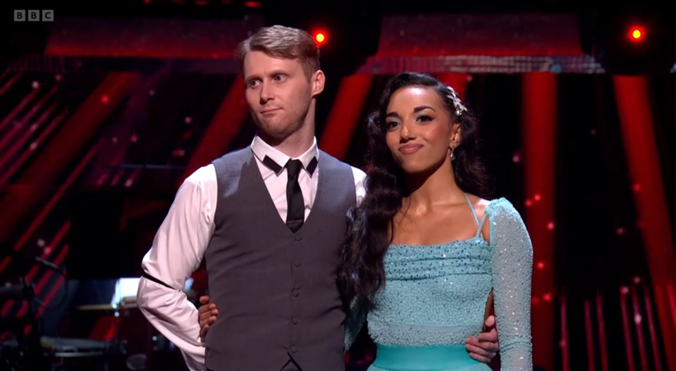 strictly stars jamie borthwick and michelle tsiakkas learning they are in the dance off