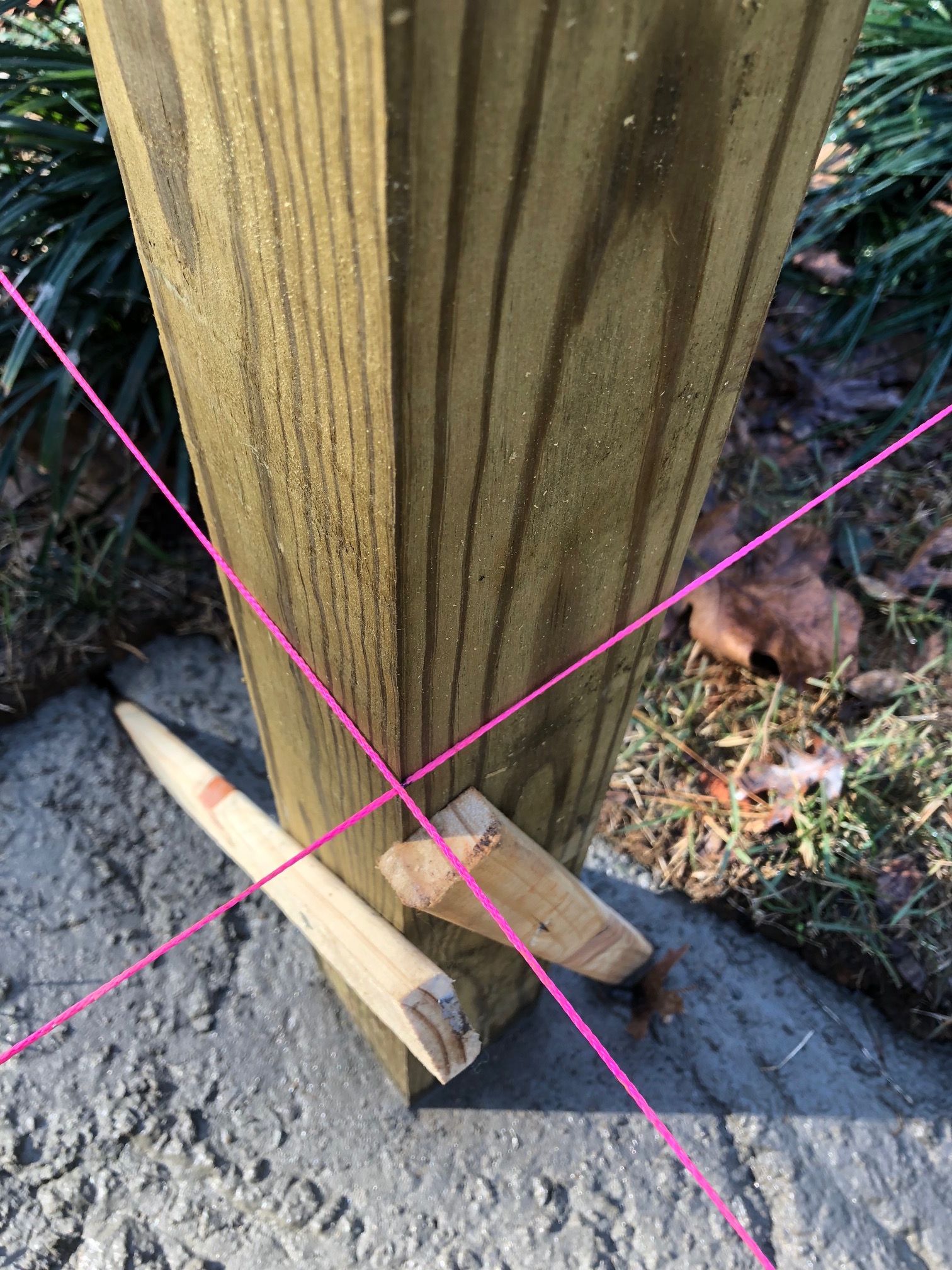 Masonry String for Deck Building