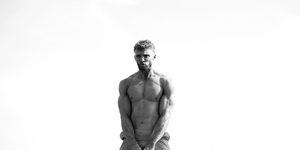 White, Black, Statue, Photograph, Standing, Black-and-white, Barechested, Monochrome, Photography, Monochrome photography, 