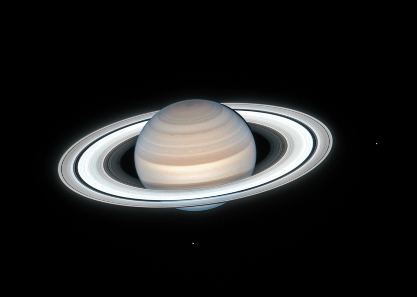 Saturn's moons and rings