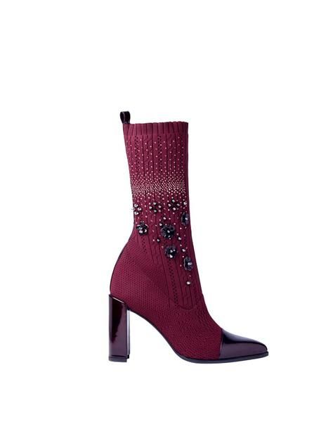 Footwear, Boot, Violet, Purple, Shoe, Magenta, High heels, Leather, Durango boot, Suede, 