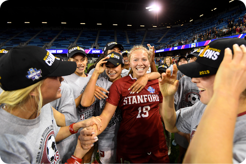 katie meyer was a goalkeeper for the stanford university cardinal soccer team, she died by suicide in march here, she celebrates with her teammates after defeating the north carolina tar heels during the division i women's soccer championship held at avaya stadium on december 8, 2019, in san jose, california stanford defeated north carolina in a shootout