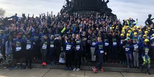 group photo of students run philly style
