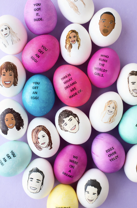 diy celebrity easter eggs