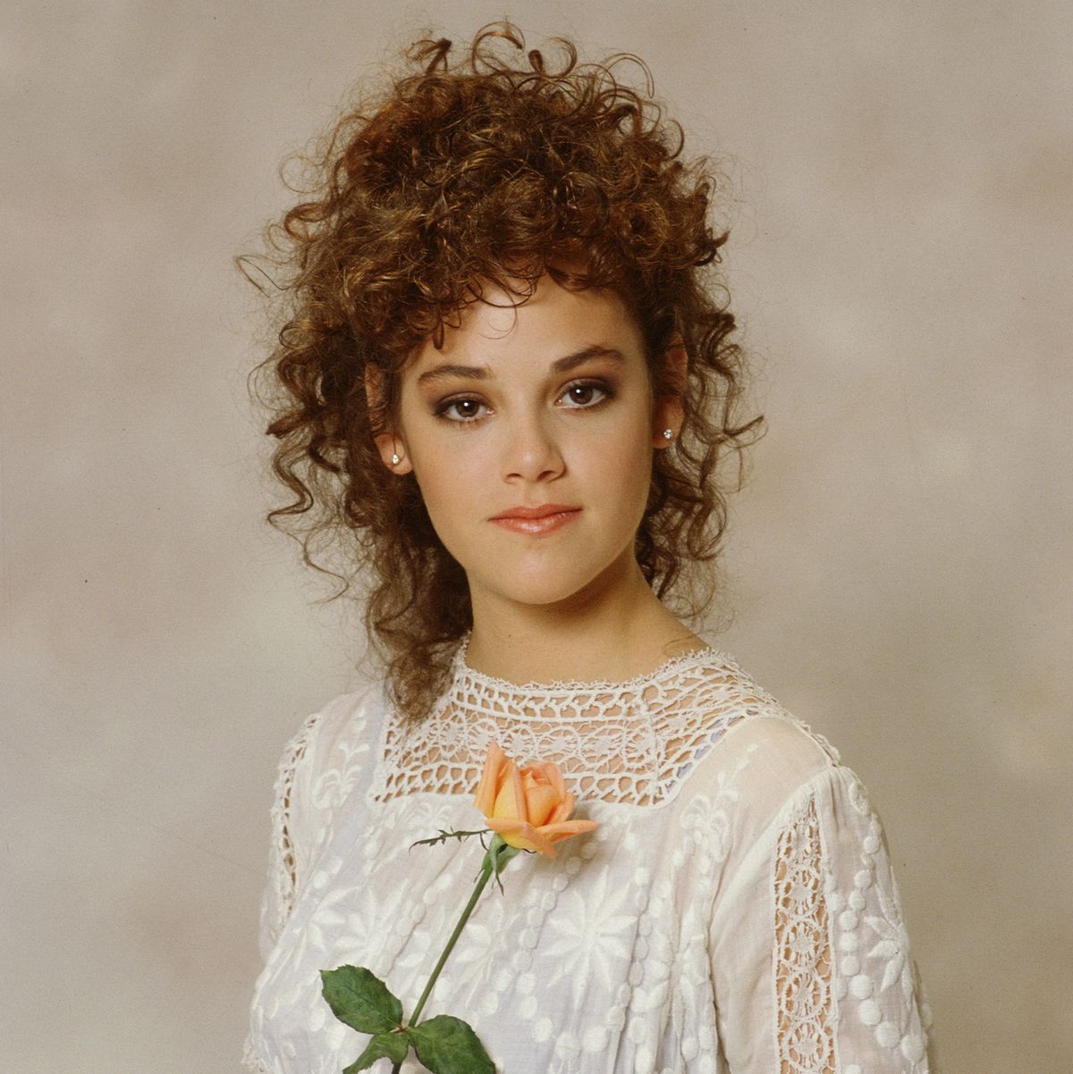 Studio Portrait Of American Actress Rebecca Schaeffer, 1987
