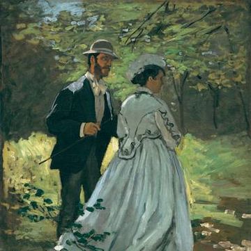 Painting, Art, Victorian fashion, Dress, Tree, Bride, Gown, Formal wear, Acrylic paint, Watercolor paint, 