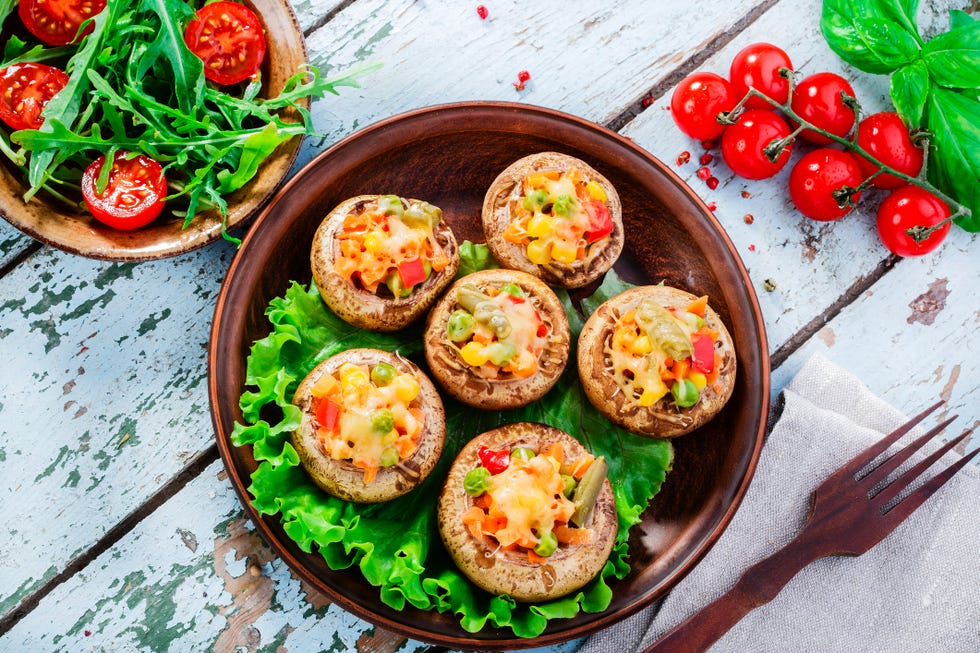 low calorie breakfast low calorie breakfast stuffed mushrooms baked with vegetables