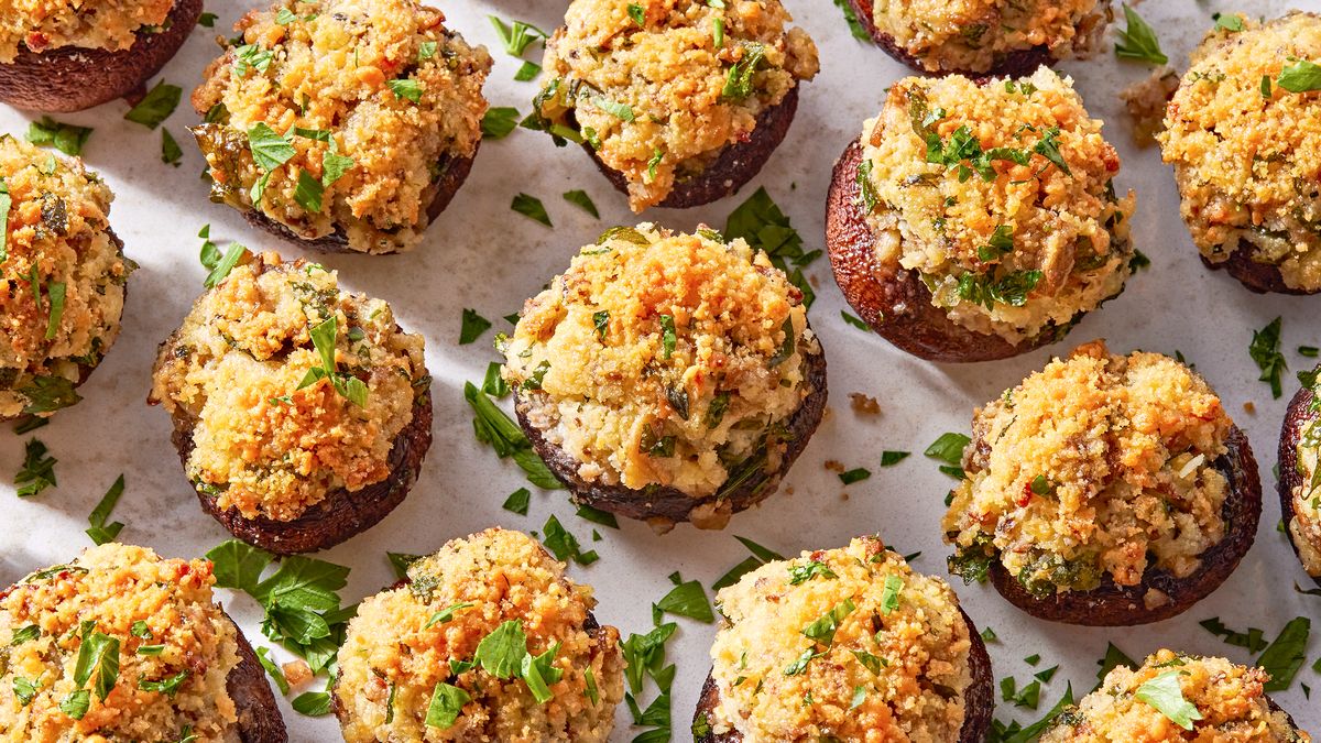preview for These Stuffed Mushrooms Are A Holiday Party Must